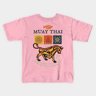 Bull Tattoo Muay Thai Sak Yant Kids T-Shirt